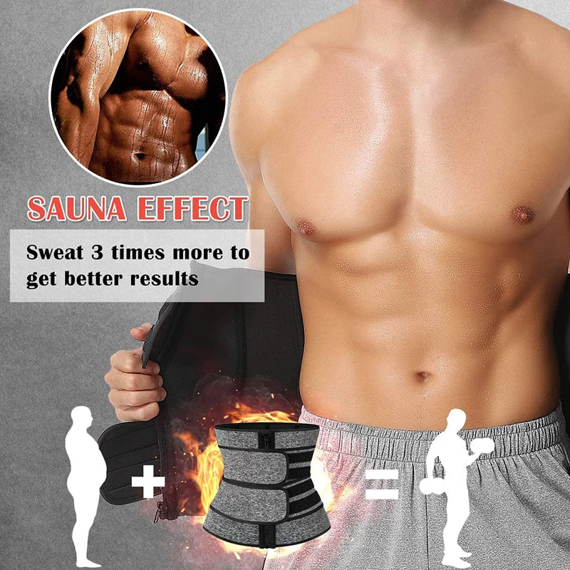 Men Waist Back Support Slimming Lumbar Belt