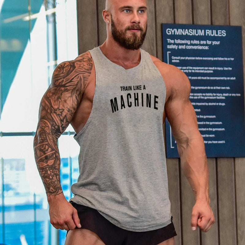 Summer Mens  Bodybuilding Sleeveless Shirt