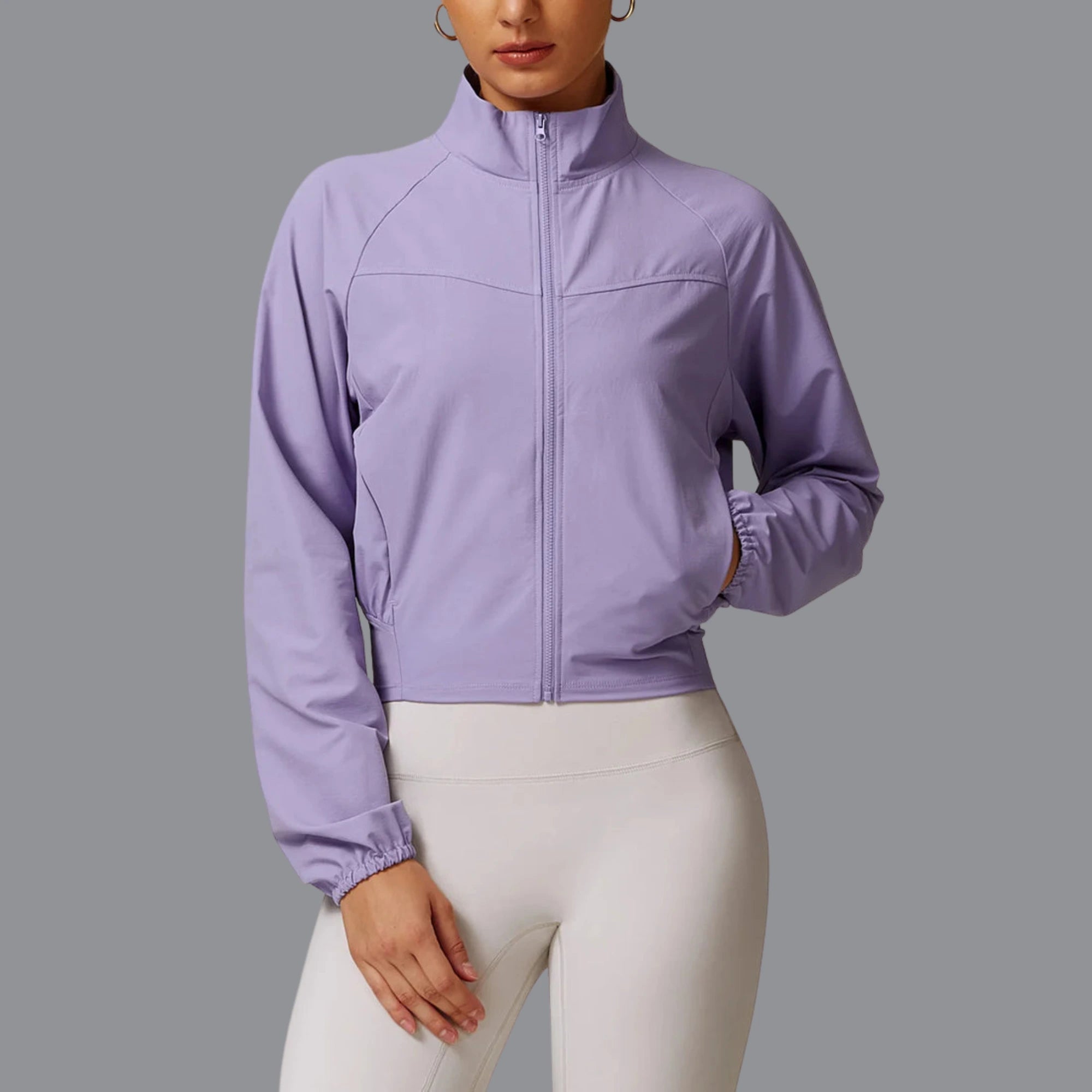 Zip-Up Yoga Jacket for Women