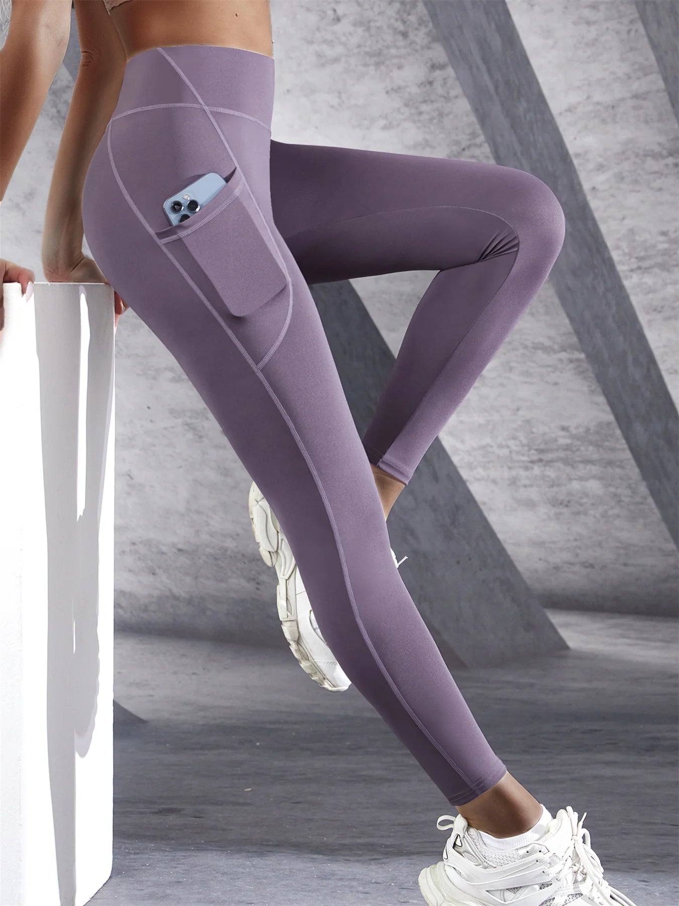High-Waist Stretch Fitness Pants