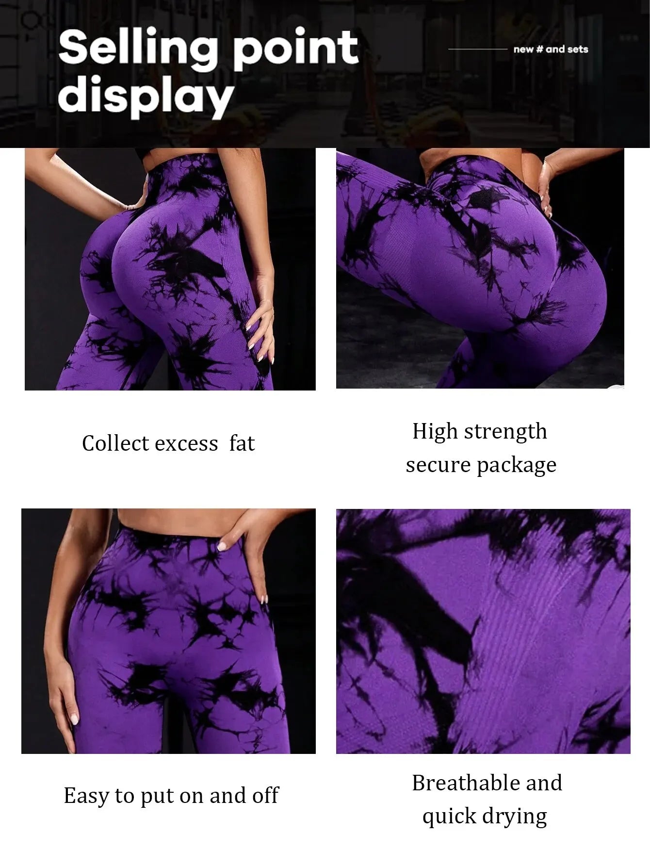High Waist Tie-Dye Yoga Leggings