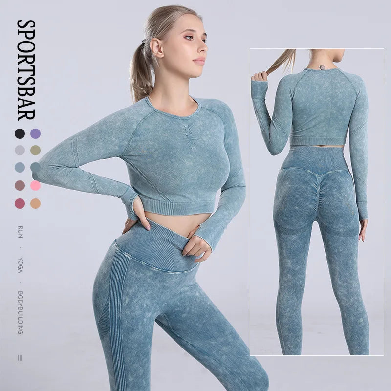 Activewear Workout Clothes Long Sleeve Gym