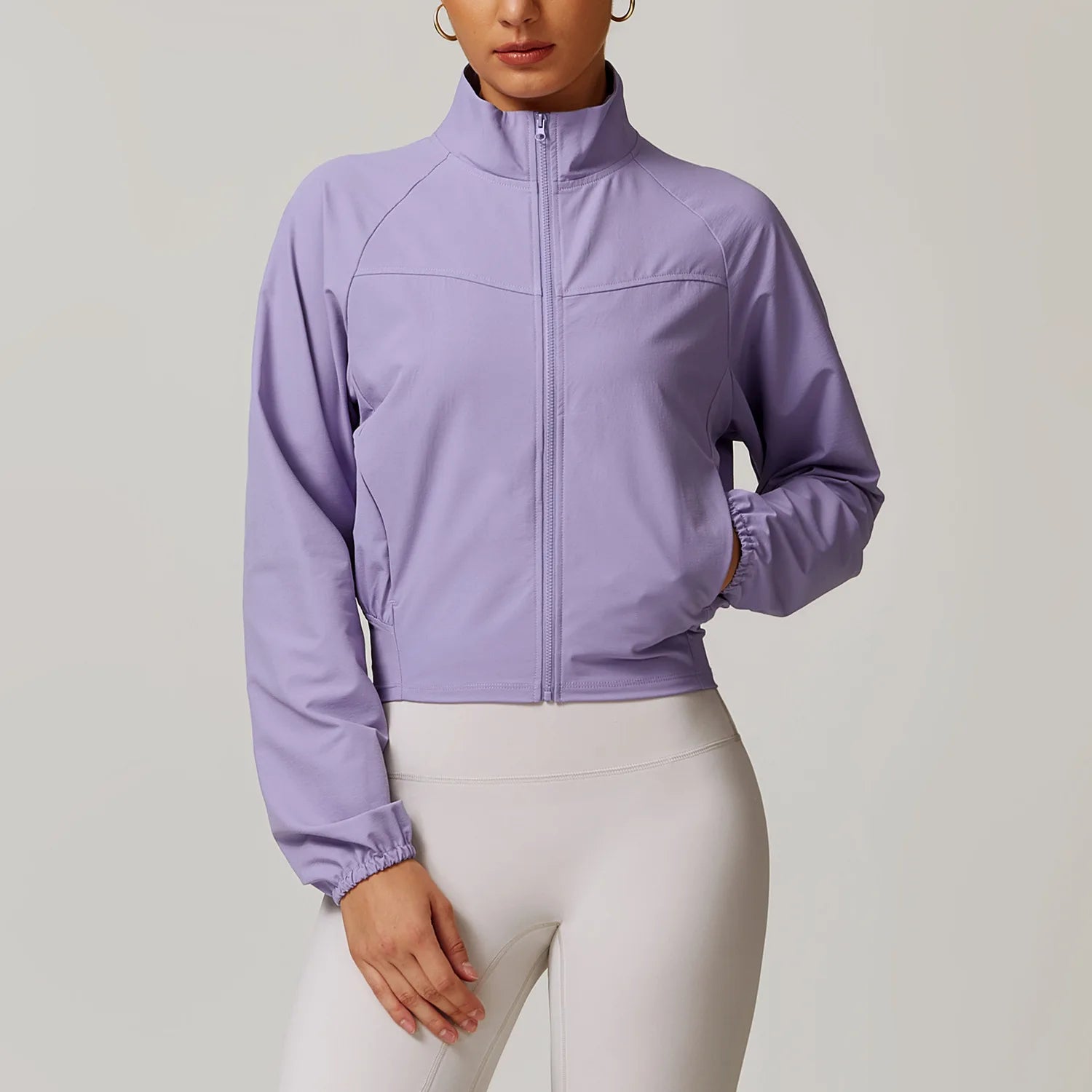 Zip-Up Yoga Jacket for Women
