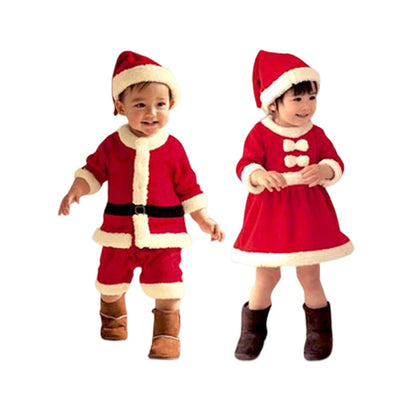 New Year Kids Santa Claus Toddler Baby Red  Clothes