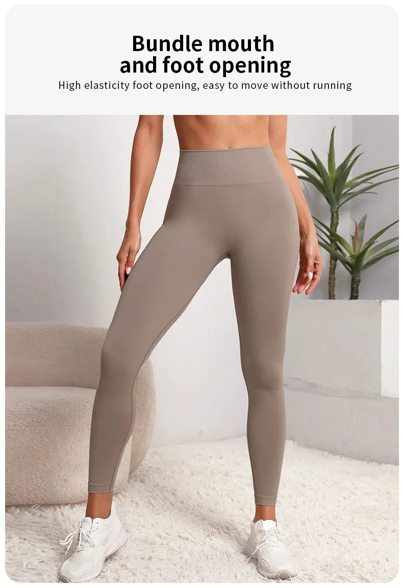 High-Waist Yoga Leggings with Hip Lift