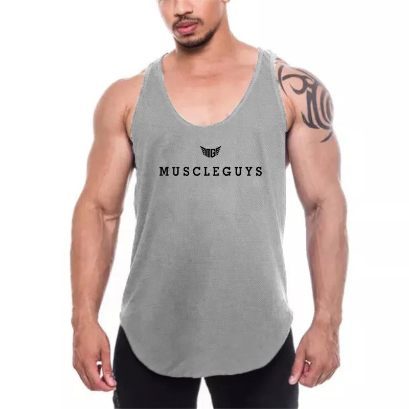 Back Fitness Stringer Tank Top
