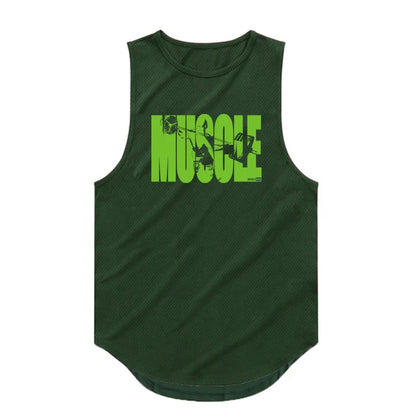 Fitness Bodybuilding Printed Tank Top