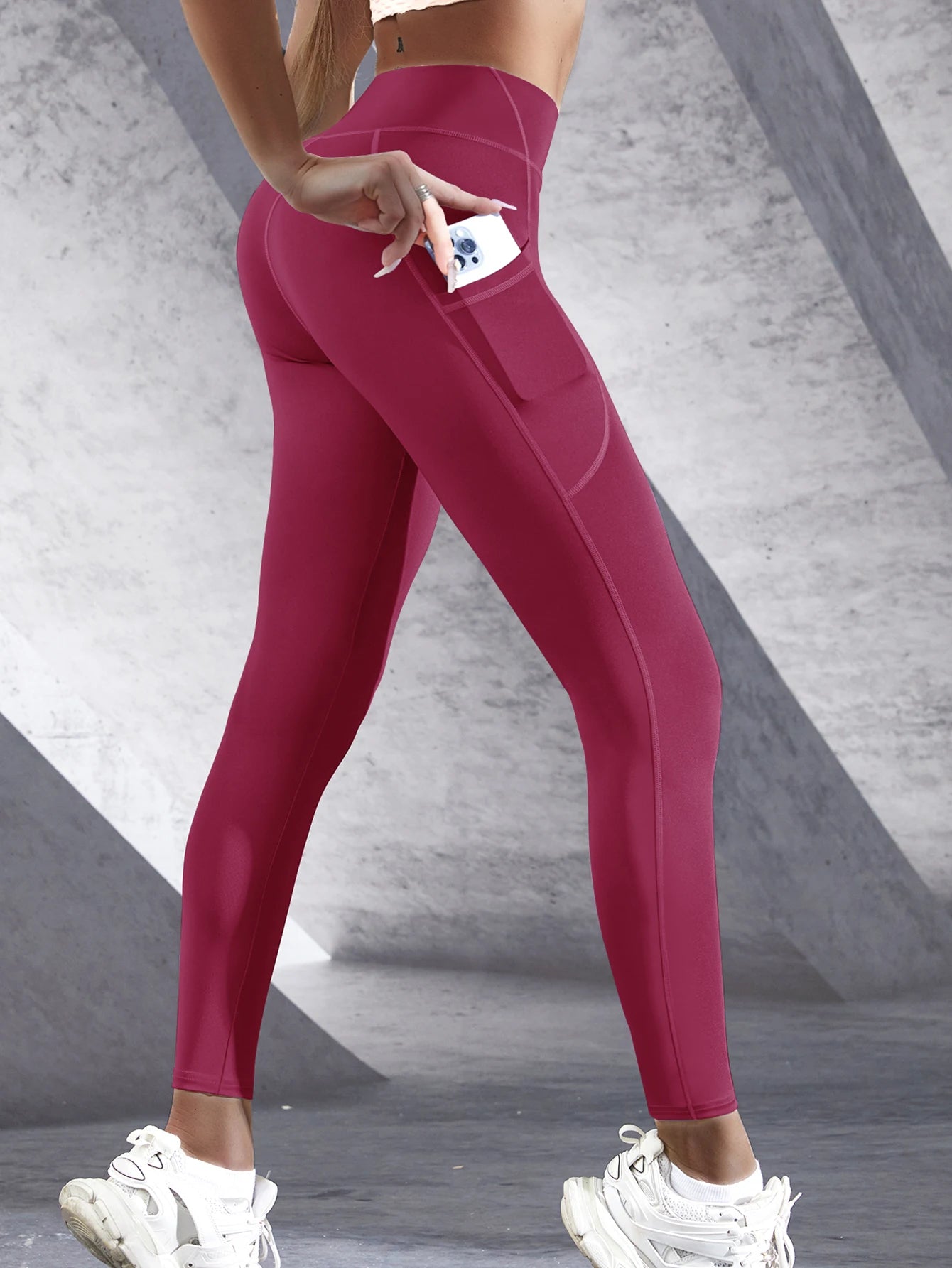 High-Waist Stretch Fitness Pants