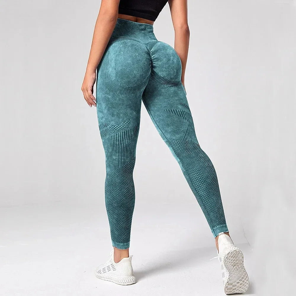 High-Waist Scrunch Bubble Butt Yoga Leggings