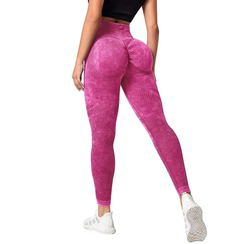 High-Waist Scrunch Bubble Butt Yoga Leggings