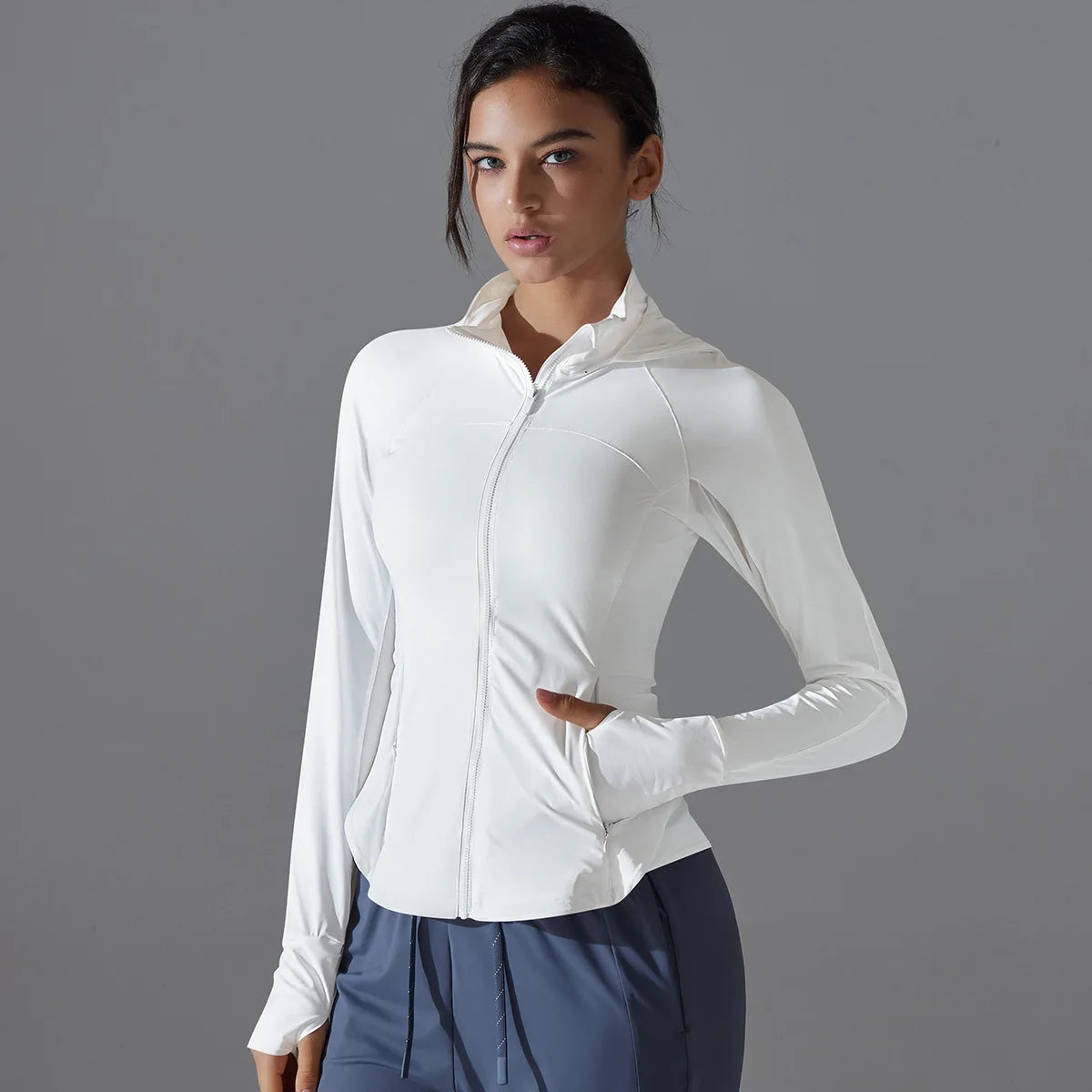 Women's Ice Silk Slim Yoga Jacket