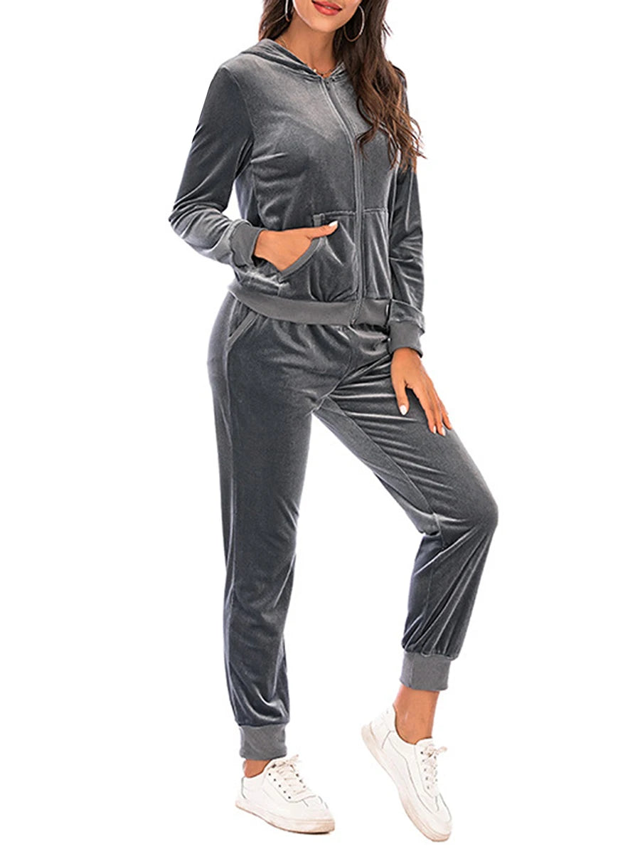 Women's Velvet Jogging Set