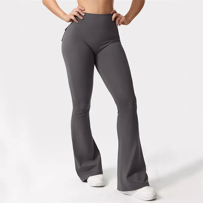 Wide-Leg High Stretch Yoga Pants