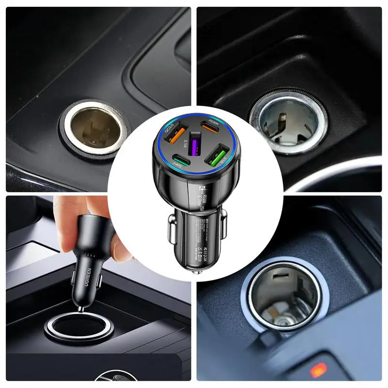 Car Charger 75W Car Adapter Fast