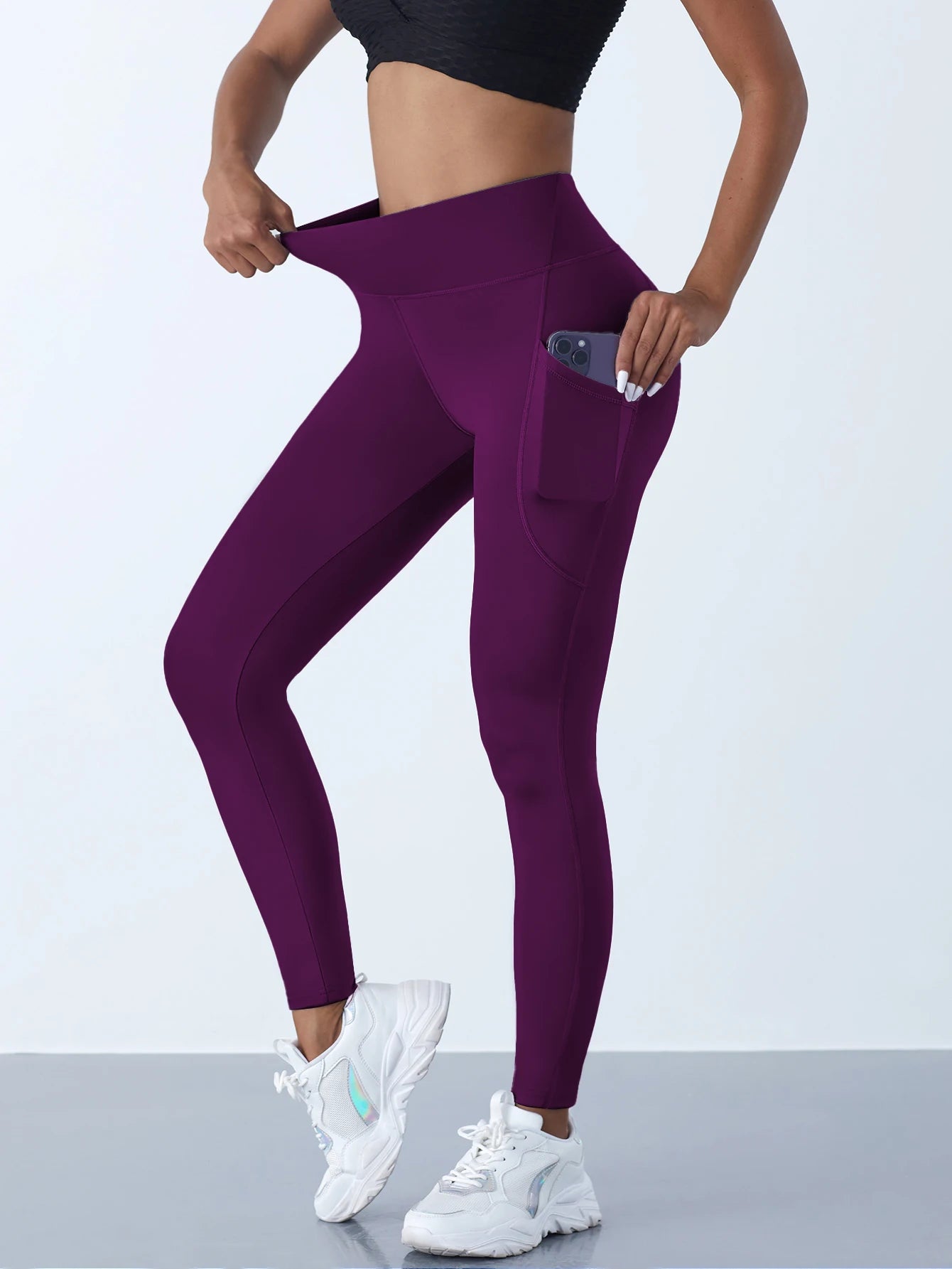 High-Waist Stretch Fitness Pants