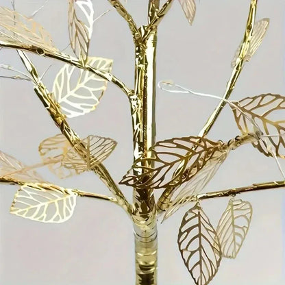 36 LED Pearl Gold Leaf Tree Light