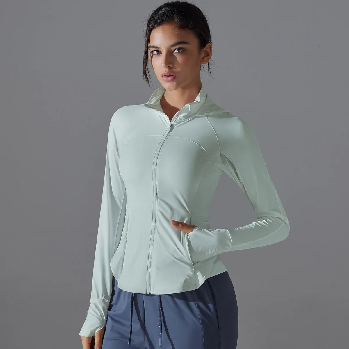 Women's Ice Silk Slim Yoga Jacket