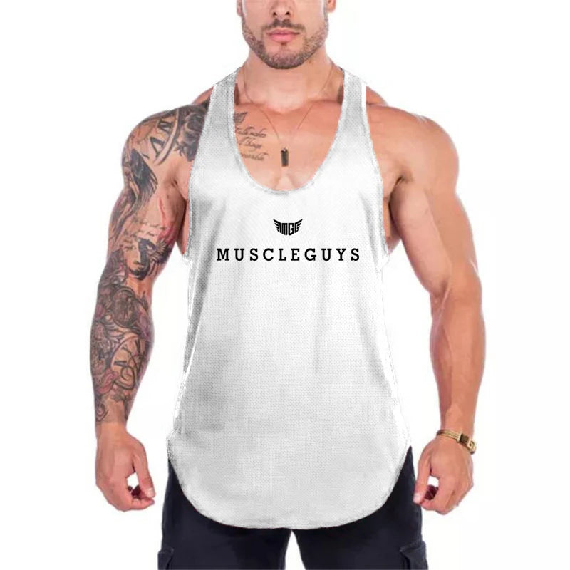 Back Fitness Stringer Tank Top
