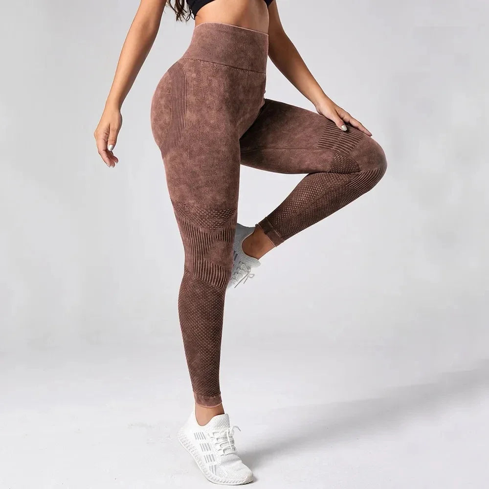 High-Waist Scrunch Bubble Butt Yoga Leggings