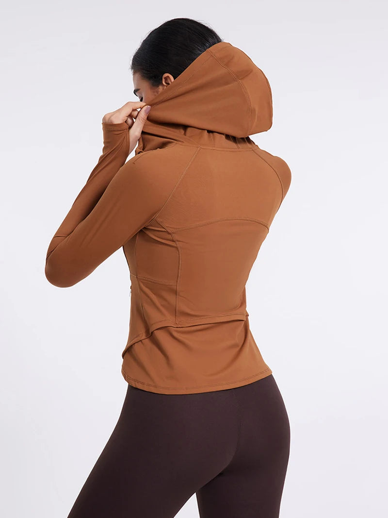 Slim-Fit Hooded Yoga Jacket