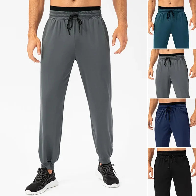 Elastic Fitness Sport Pants Men's