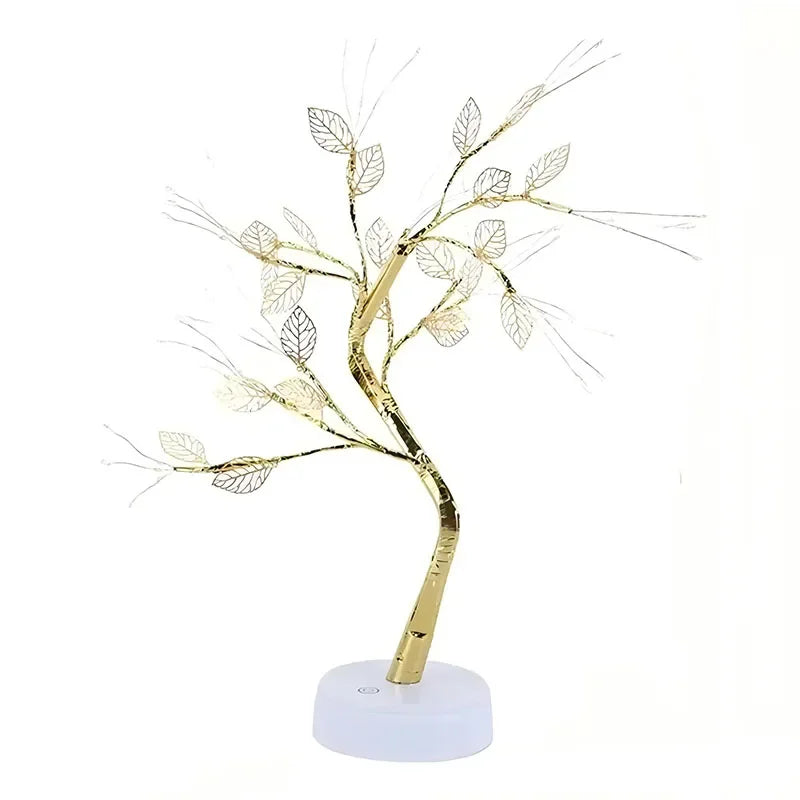 36 LED Pearl Gold Leaf Tree Light