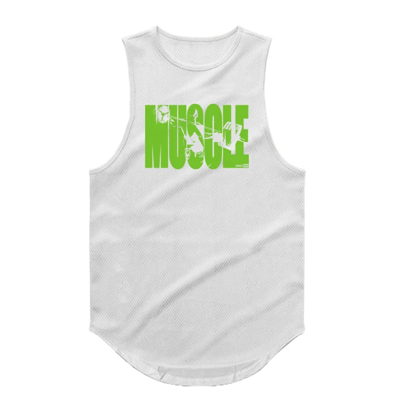 Fitness Bodybuilding Printed Tank Top