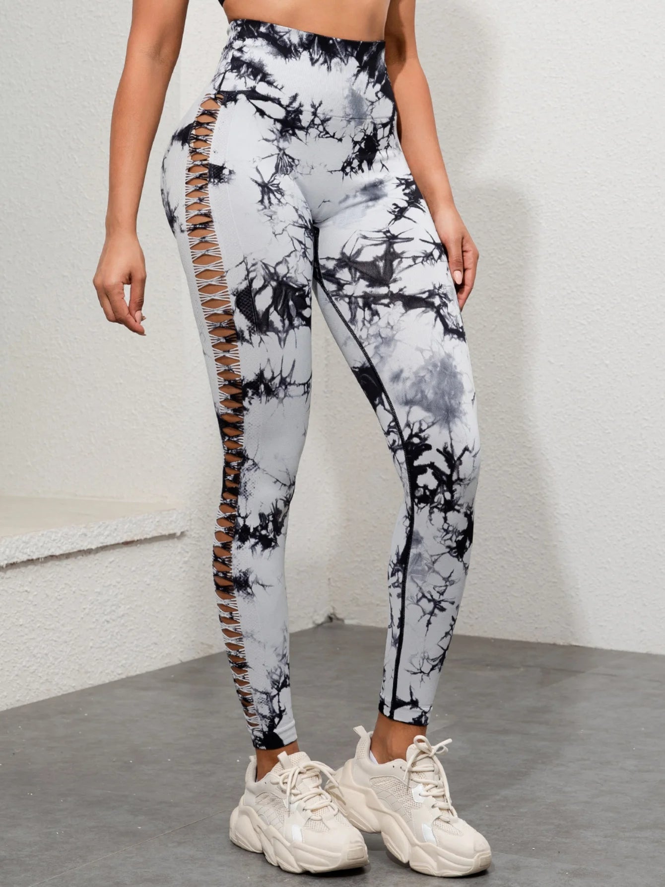 Tie-Dye High-Waist Workout Leggings