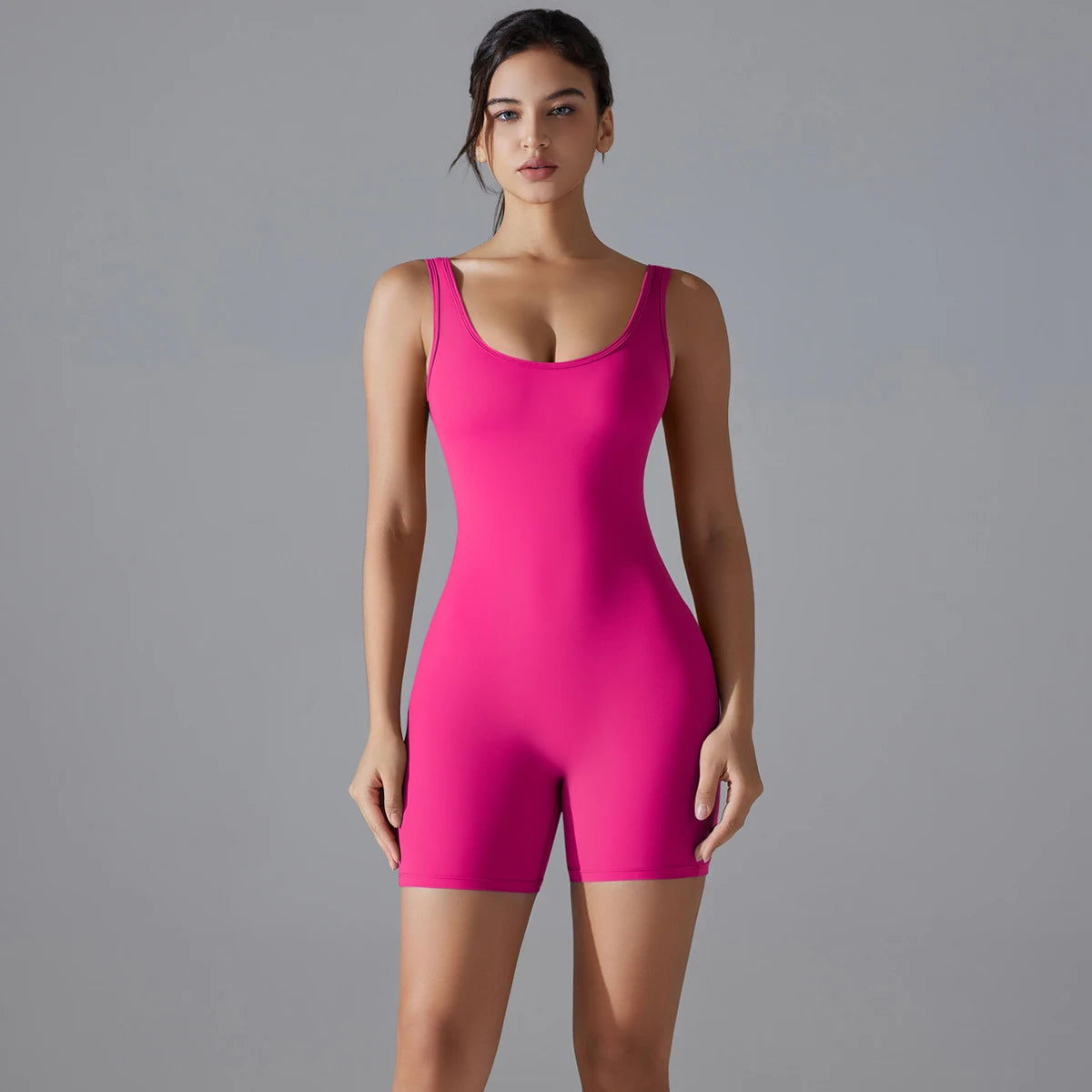 Sleeveless Gym Romper