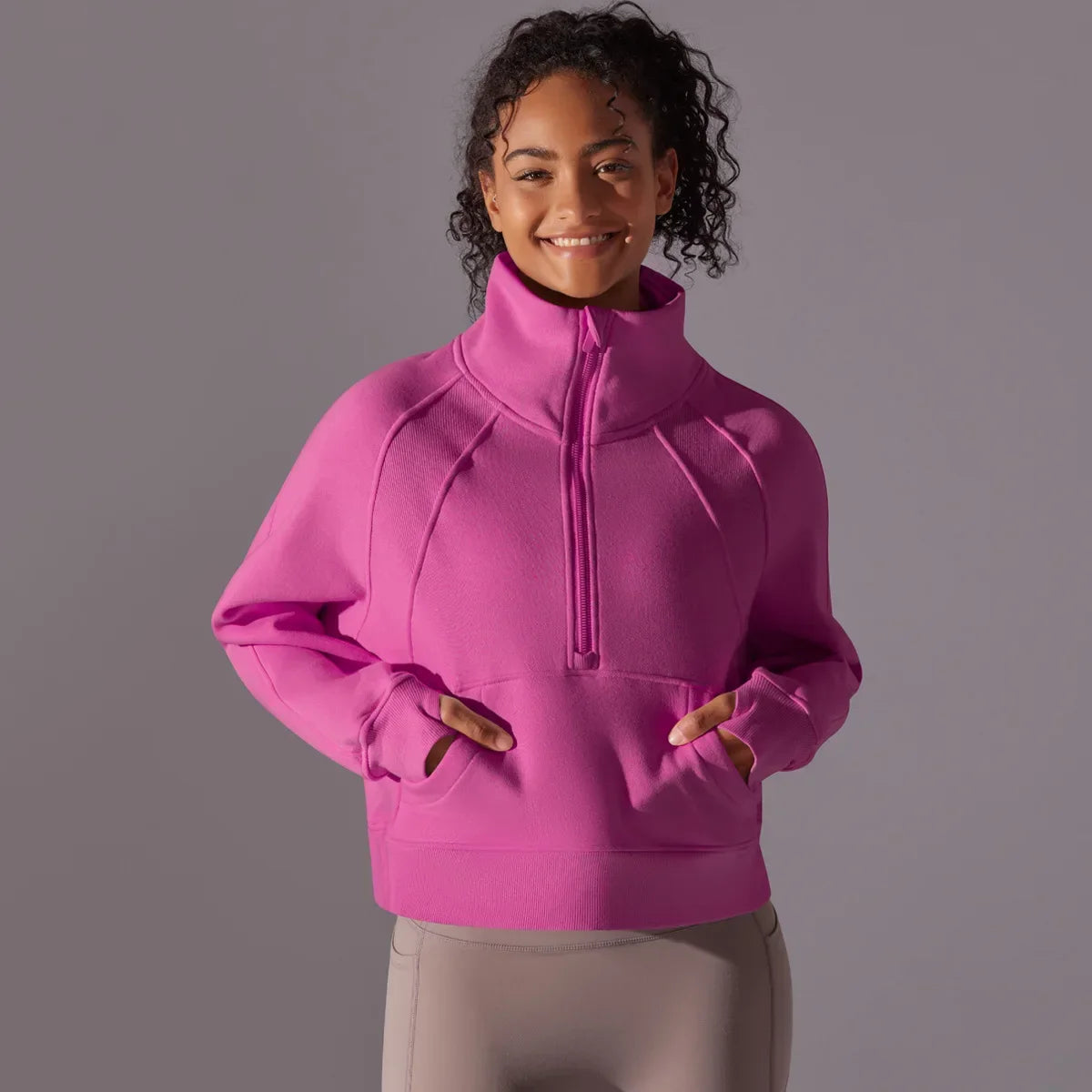 Women's Slim Fit Zip Yoga