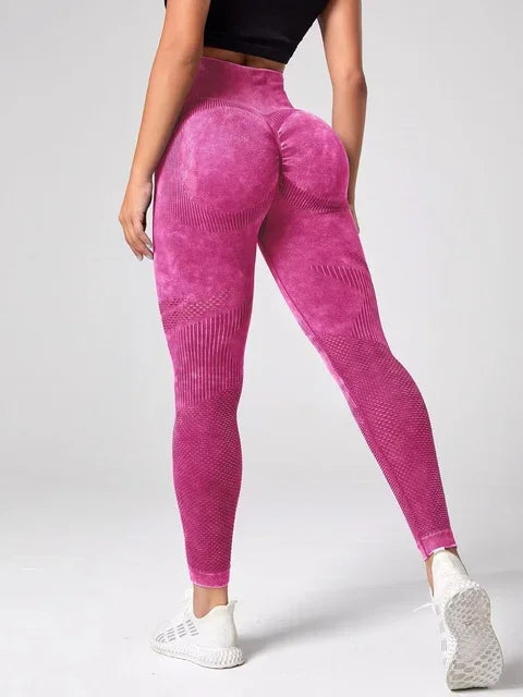 High-Waist Scrunch Bubble Butt Yoga Leggings