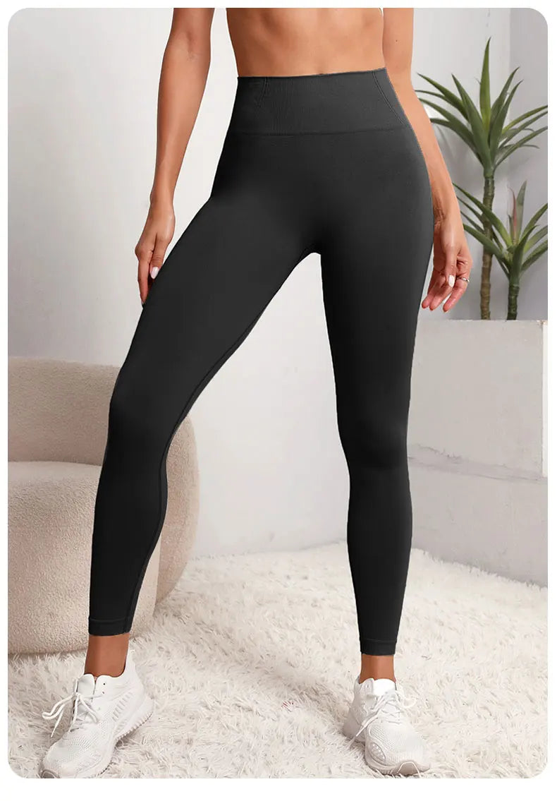 High-Waist Yoga Leggings with Hip Lift