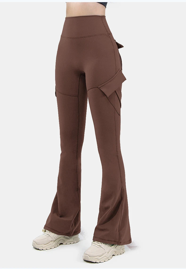 Wide-Leg High Stretch Yoga Pants