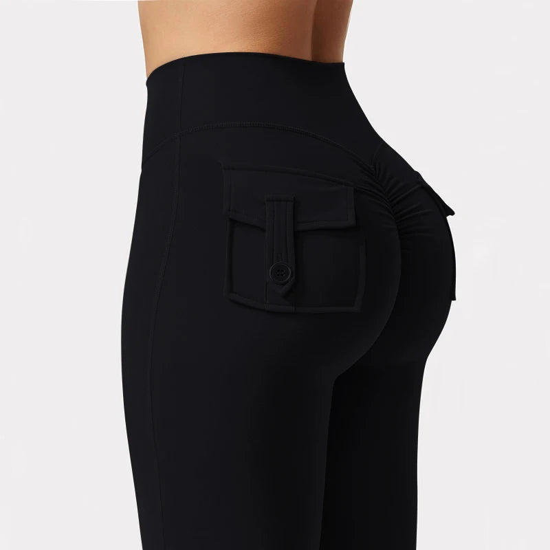 Wide-Leg High Stretch Yoga Pants