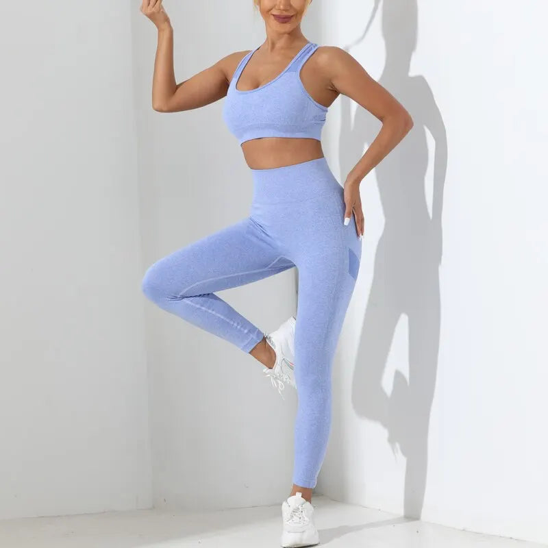 Crisscross Yoga Set with Tummy Control