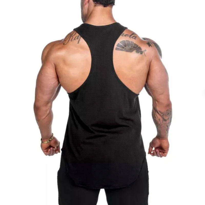 Back Fitness Stringer Tank Top