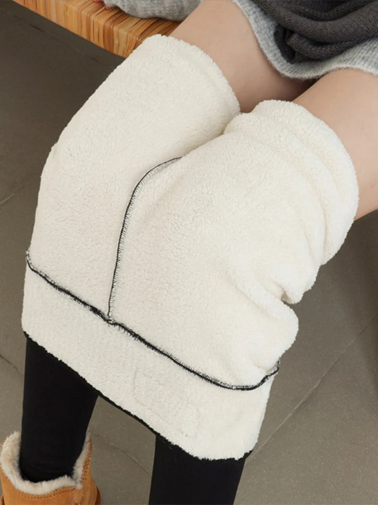 High-Waist Fleece-Lined Warm Tights