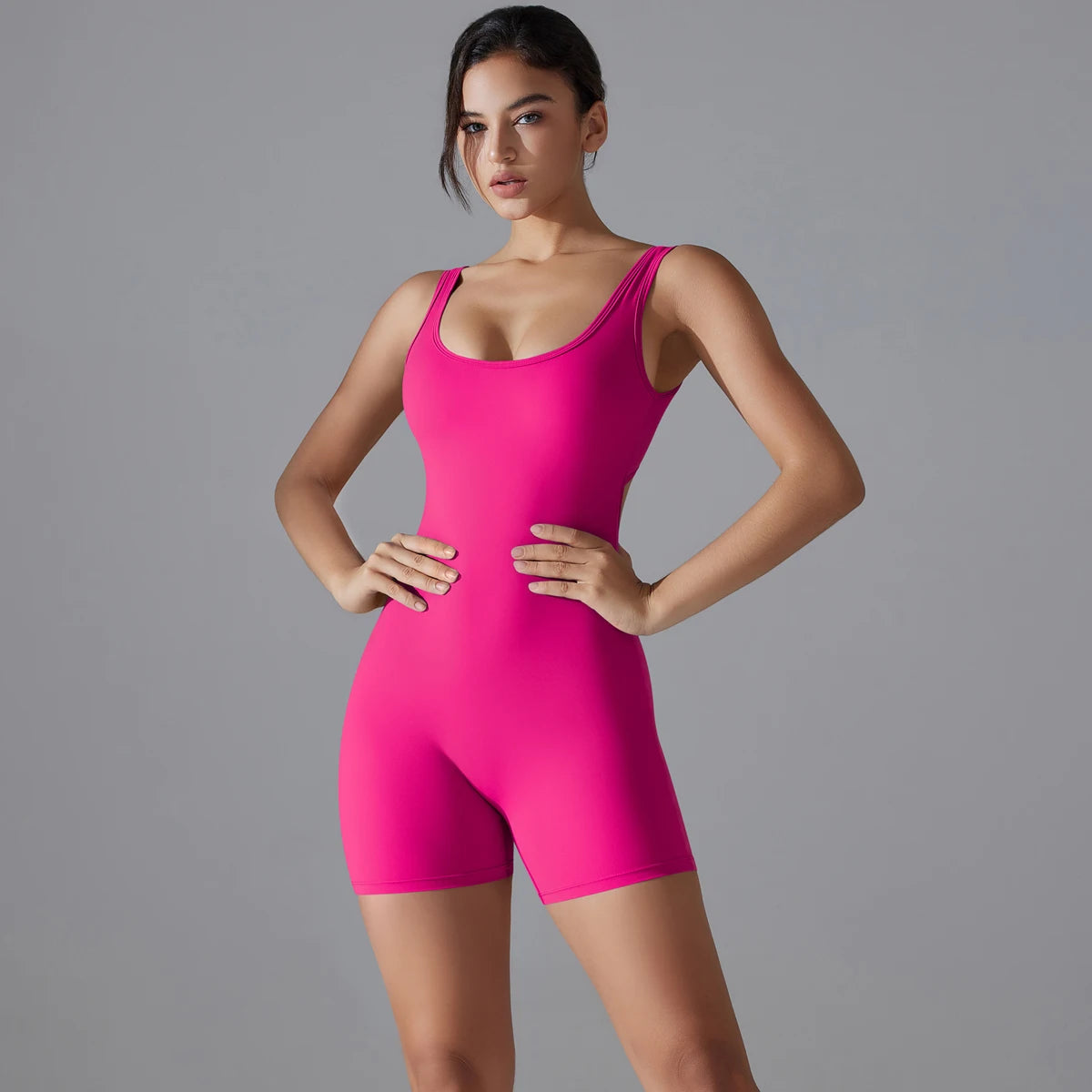 Sleeveless Gym Romper