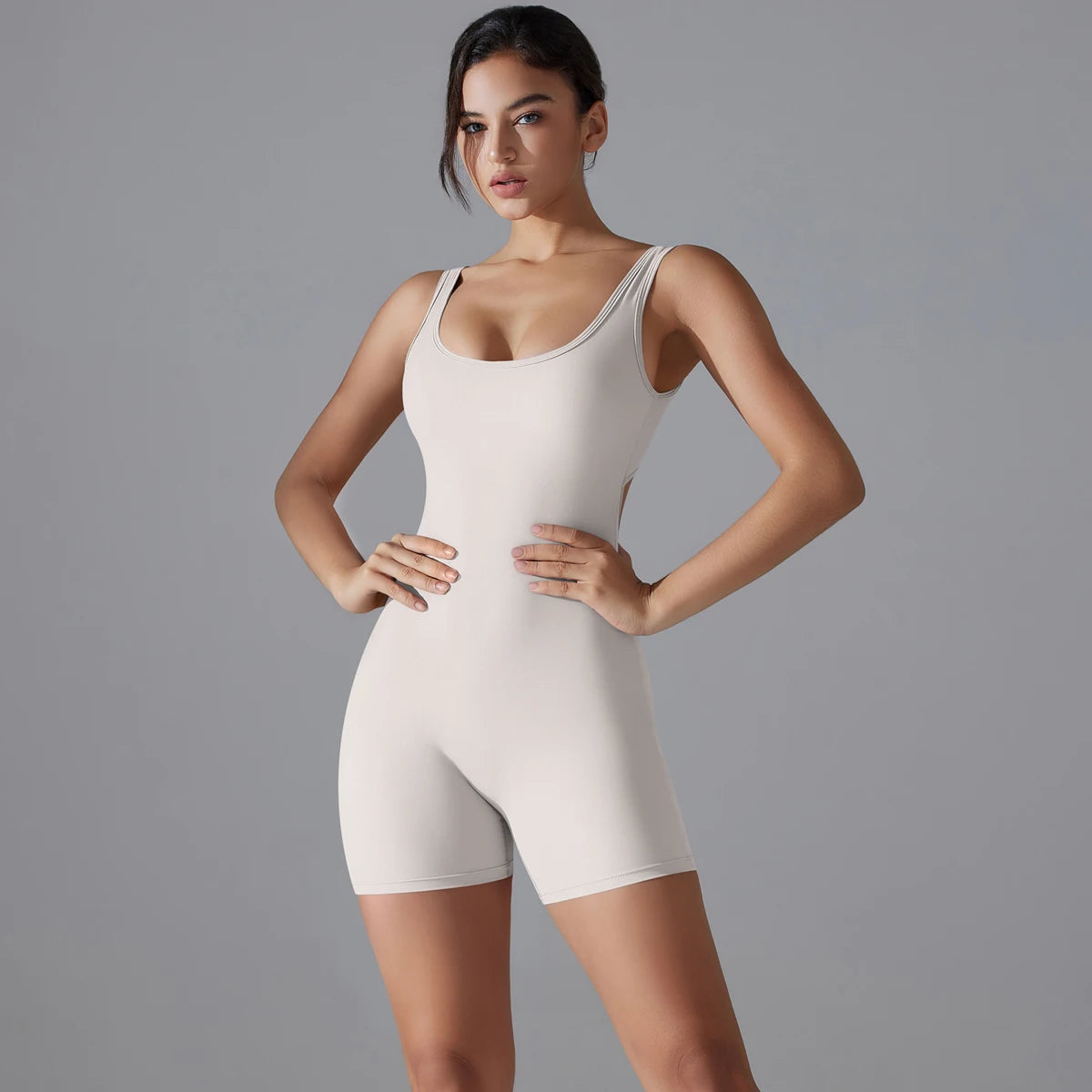 Sleeveless Gym Romper
