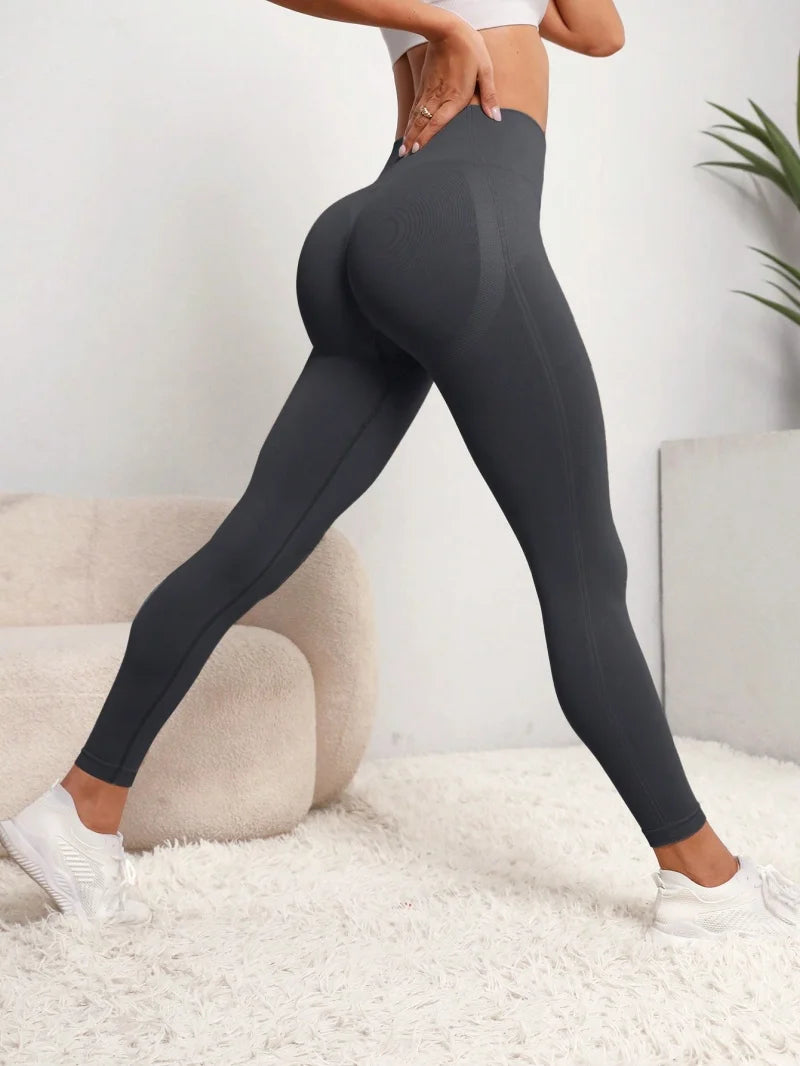 High-Waist Yoga Leggings with Hip Lift