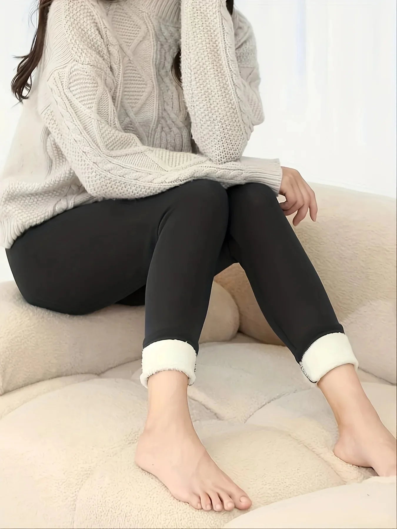 High-Waist Warm Commuter Leggings
