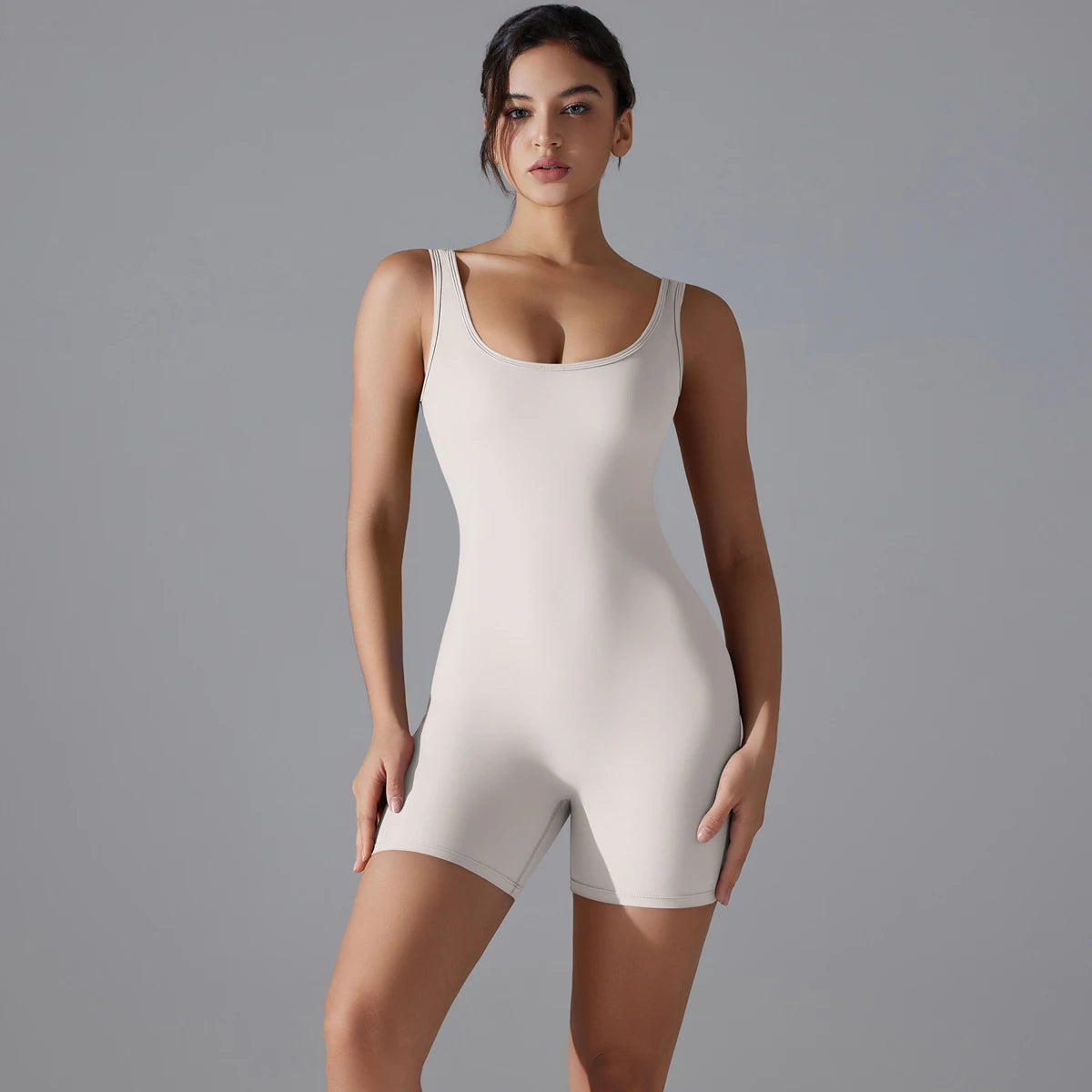Sleeveless Gym Romper