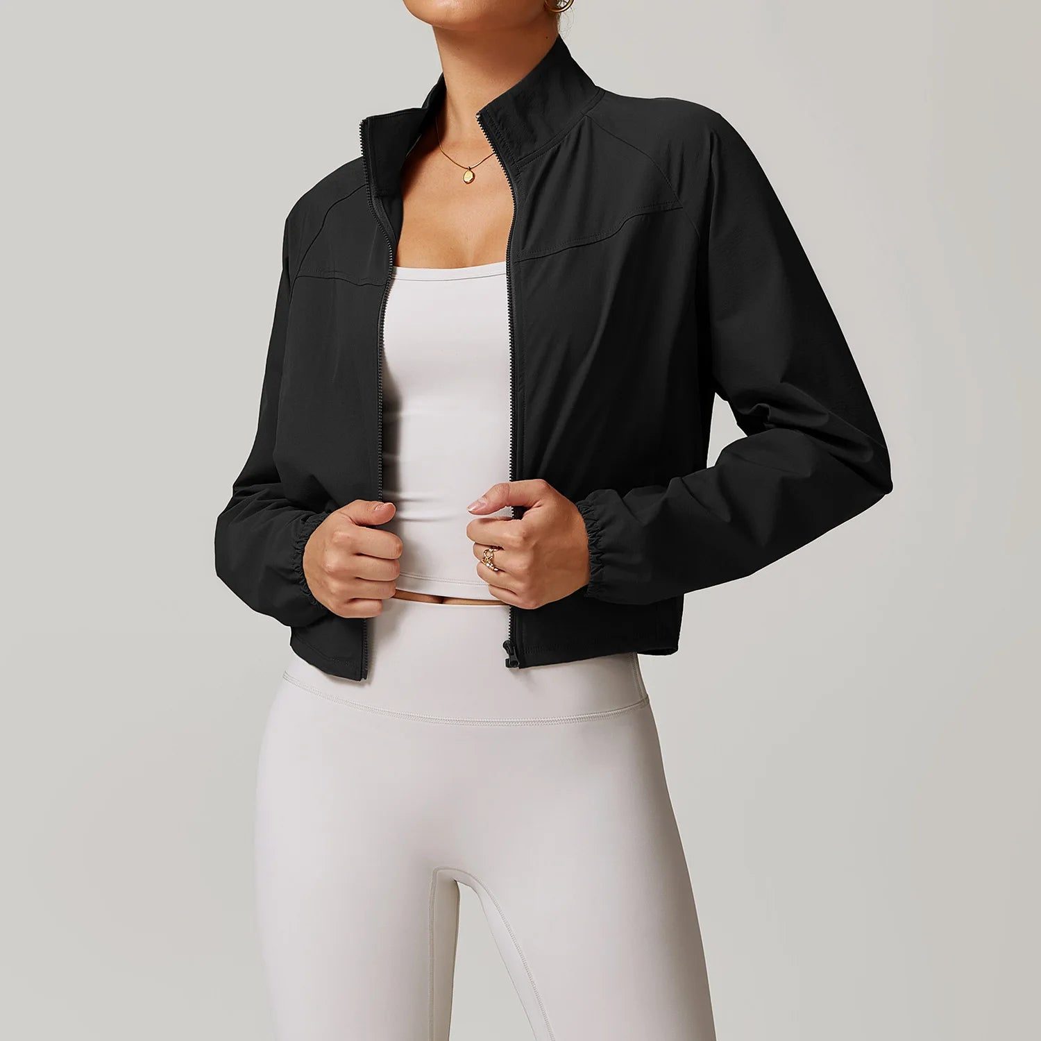 Zip-Up Yoga Jacket for Women