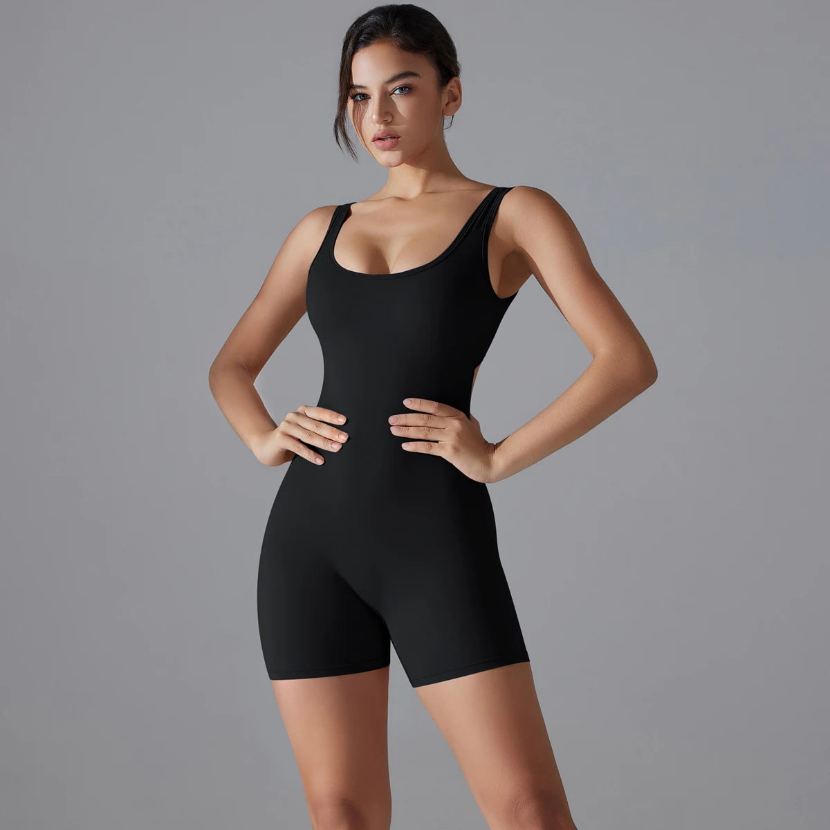 Sleeveless Gym Romper