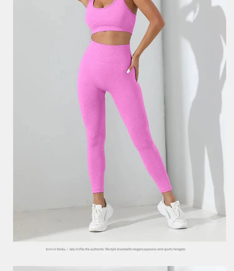 Crisscross Yoga Set with Tummy Control