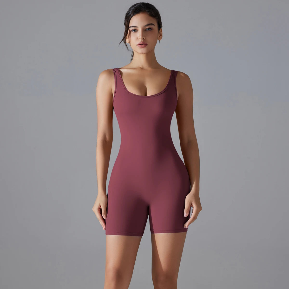 Sleeveless Gym Romper