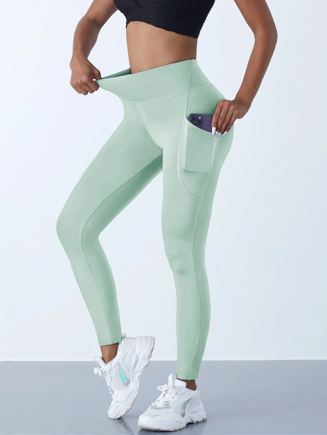 High-Waist Stretch Fitness Pants