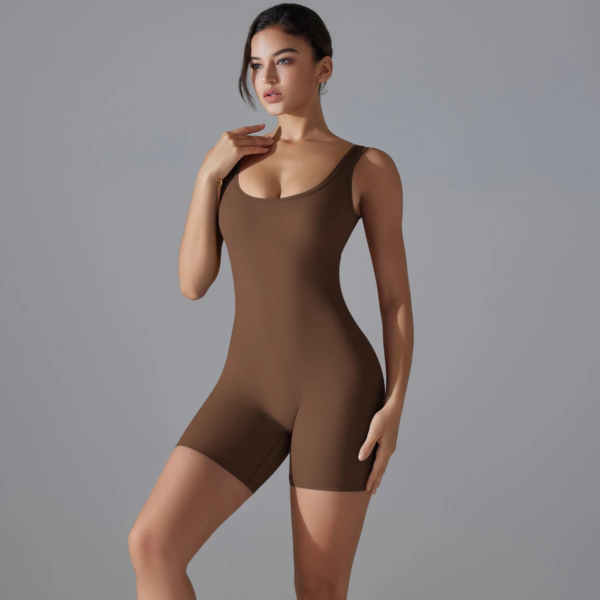 Sleeveless Gym Romper