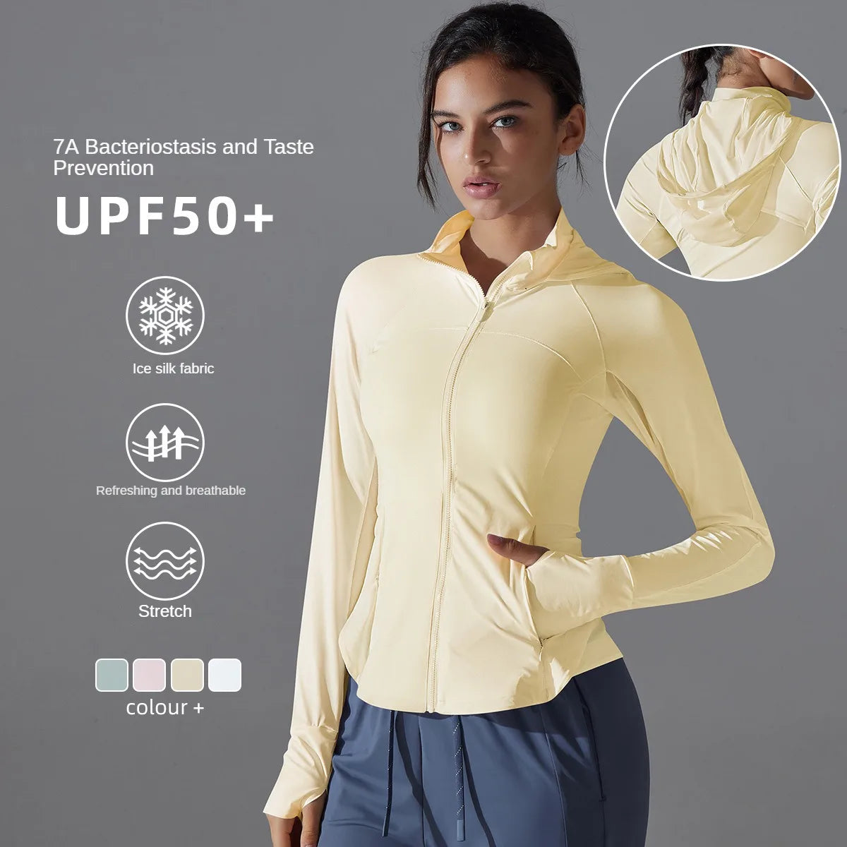 Women's Ice Silk Slim Yoga Jacket