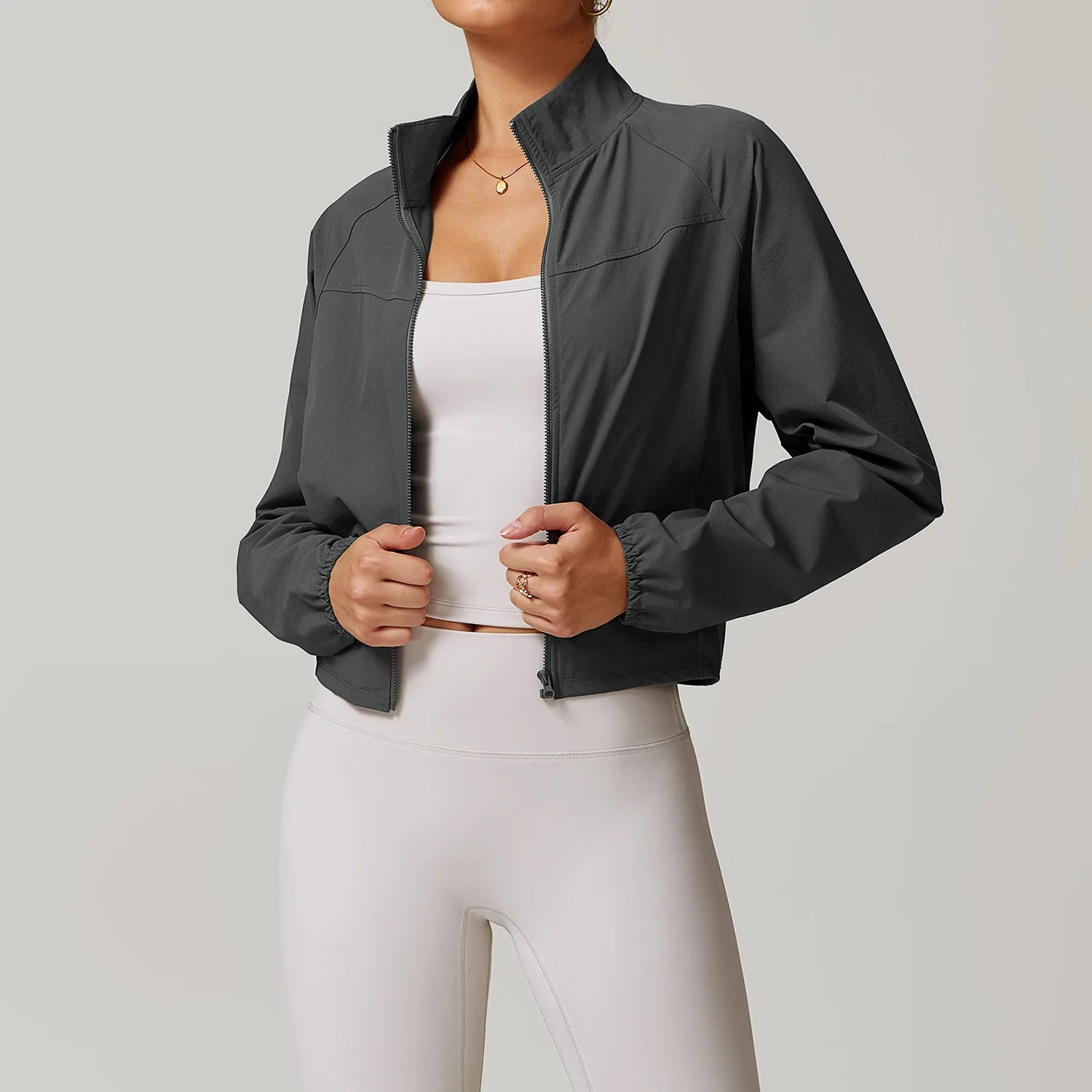 Zip-Up Yoga Jacket for Women